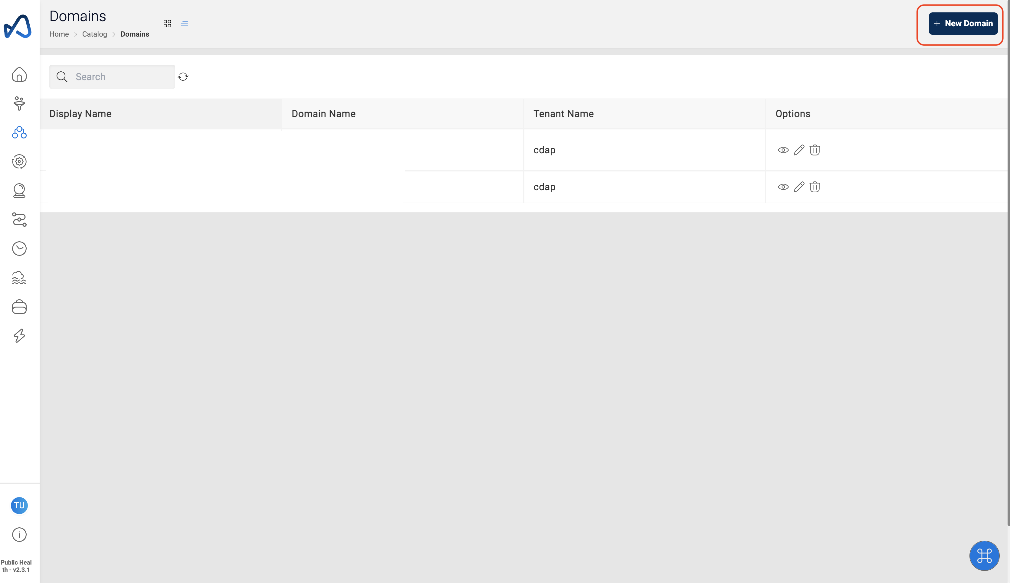 Domain navigation